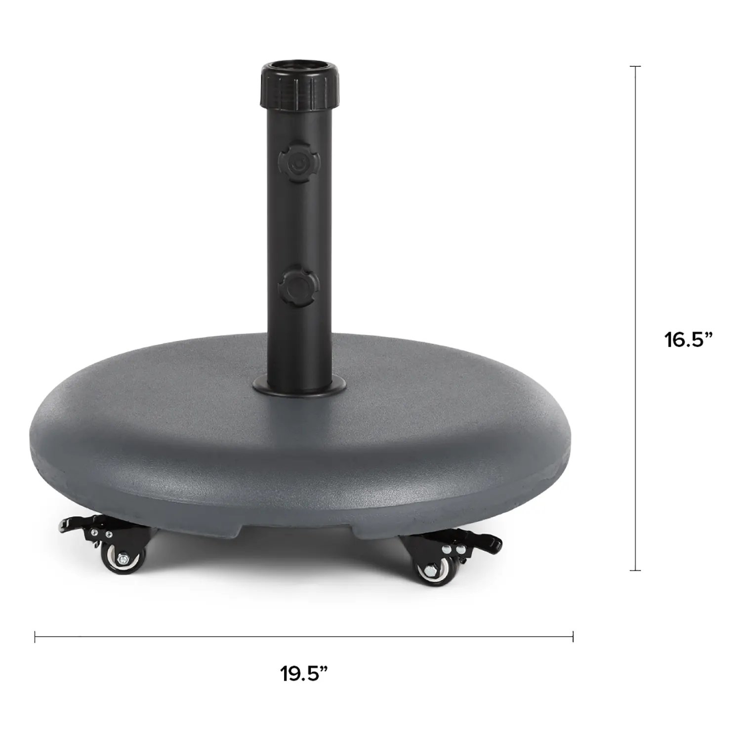 Black Wheeled Umbrella Base - Image 6