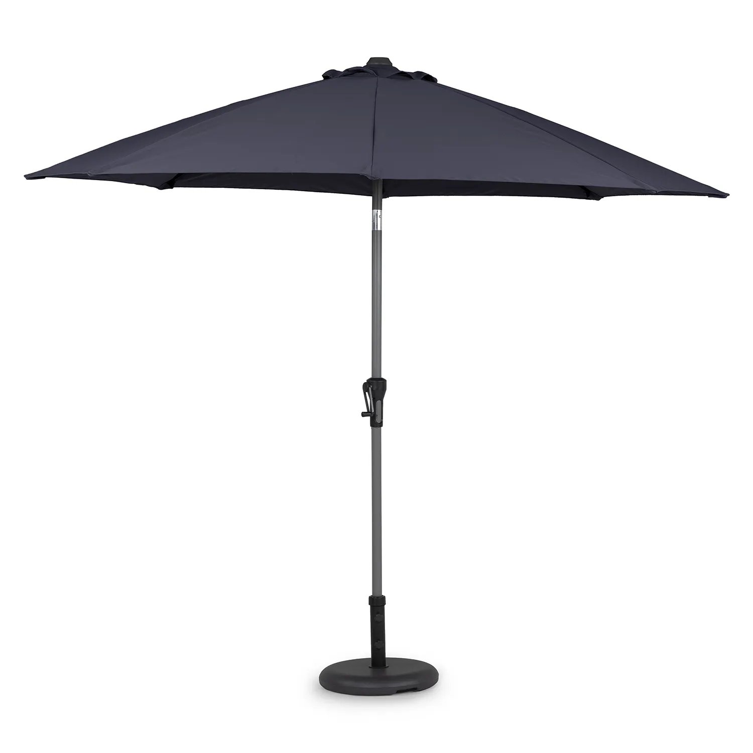 Black Patio Umbrella with Base - Image 3