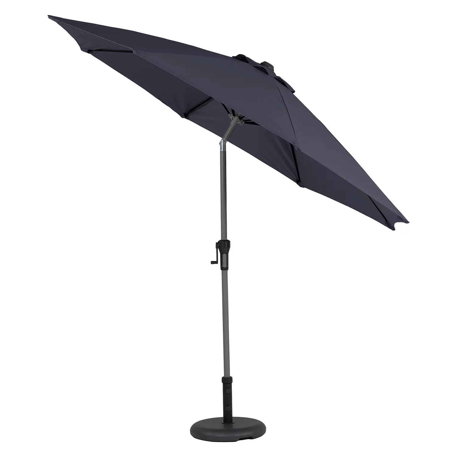 Black Patio Umbrella with Base - Image 5