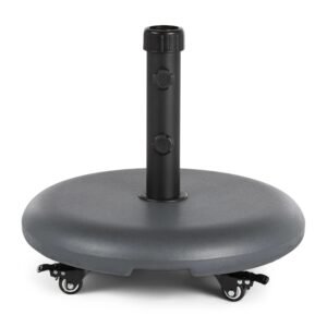Black Wheeled Umbrella Base